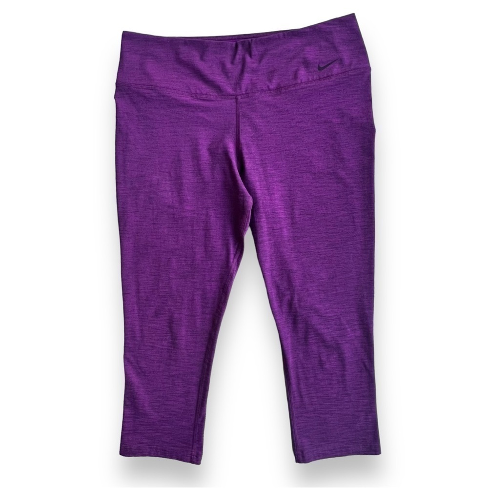 Nike Women’s Dri-Fit Capri Leggings Marled Purple Size Large